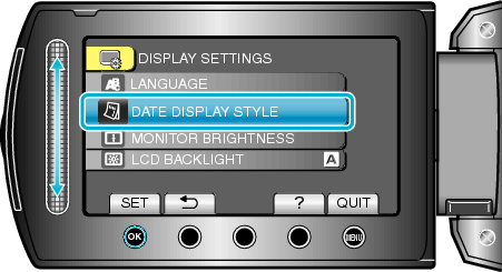 DATE DISPLAY STYLE