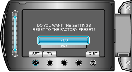 Select YES