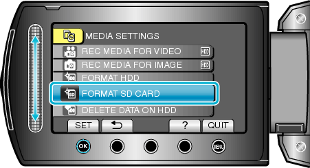 FORMAT SD CARD