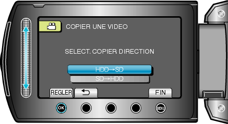 SELECT COPY DIRECTION