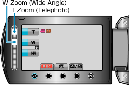 Slider's T/W zoom