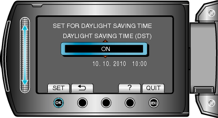 Set daylight saving time