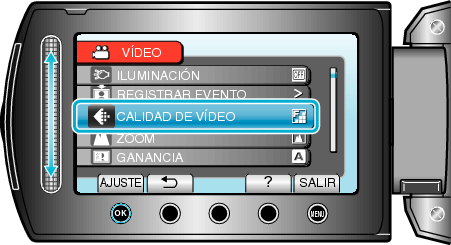 Select video quality