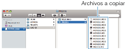 Copy files