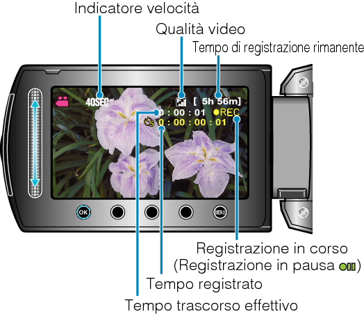 Indications During Time-Lapse Recording