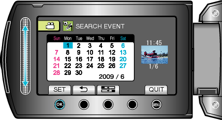 Select a recording date