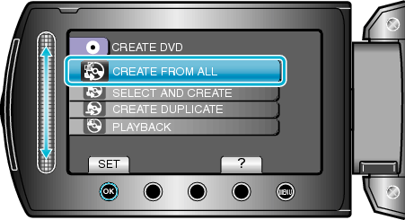 CREATE FROM ALL