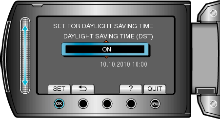 Set daylight saving time