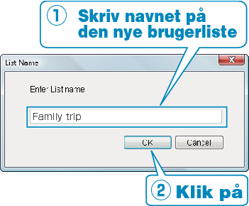 New user list