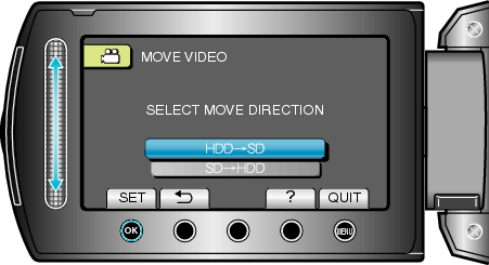SELECT MOVE DIRECTION