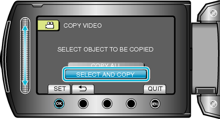 SELECT AND COPY (COPY VIDEO)