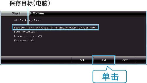 Backup starts
