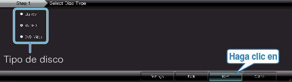 Selecting disc type
