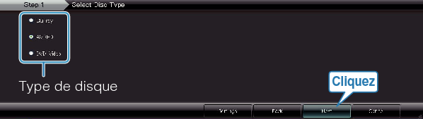 Selecting disc type
