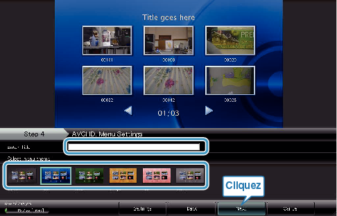 Selecting top menu