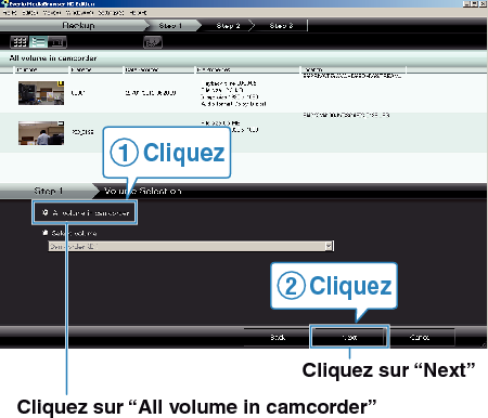 Selecting all volume