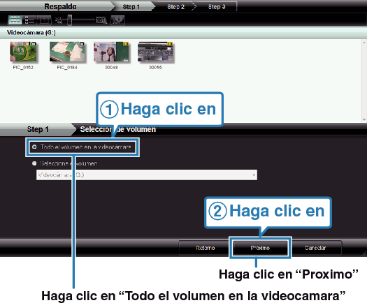 Selecting all volume