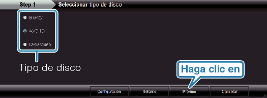 Selecting disc type