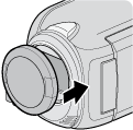 Attaching the lens cap