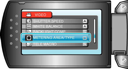 METERING AREA/ TYPE