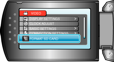 Format SD card