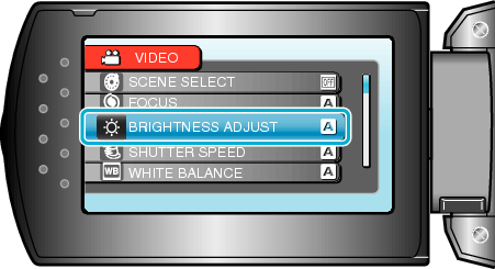 Brightness setting