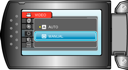 Select Manual setting