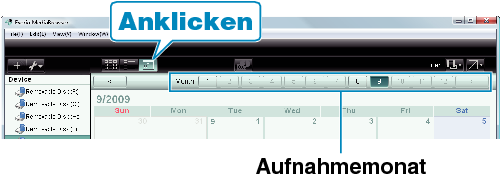 Calendar display