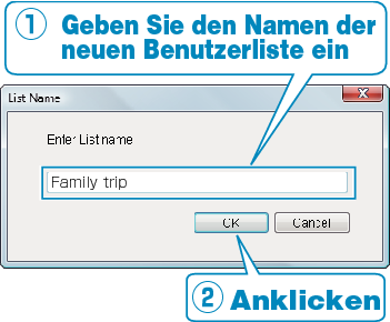 Adding user list