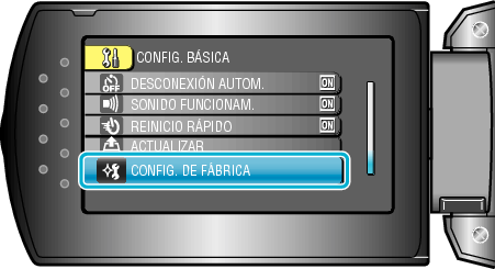 Factory preset