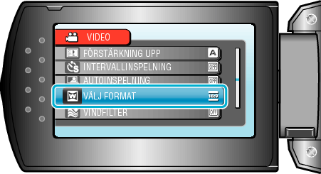 Select aspect ratio