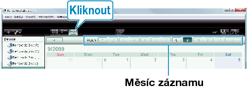 Calendar display