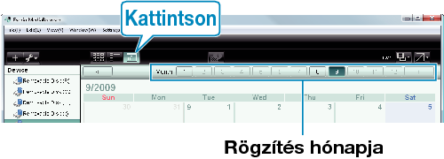 Calendar display