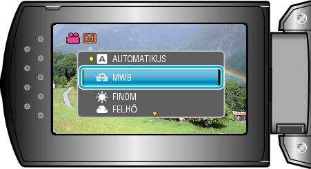 Choose white balance