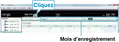Calendar display
