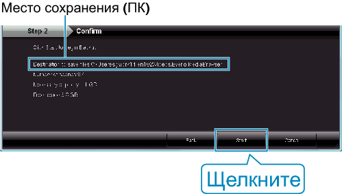 Backup starts