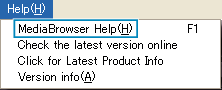 MediaBrowser help display