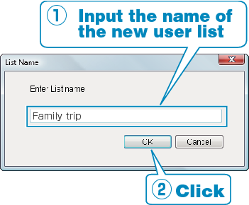 Adding user list