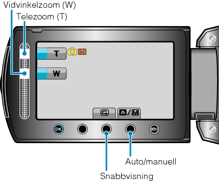 Operation buttons for still image recording