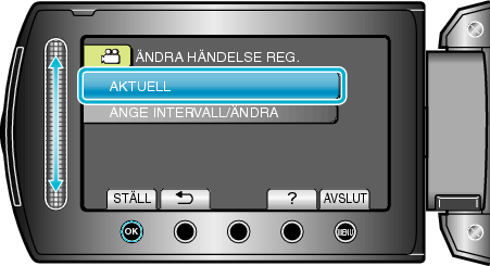 Selecting "CURRENT"