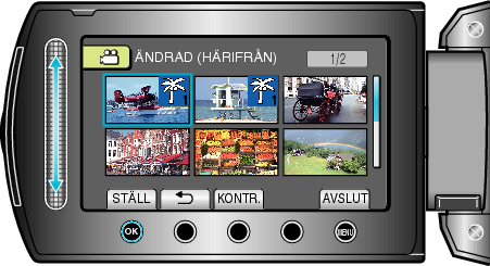 Video selection (starting point)