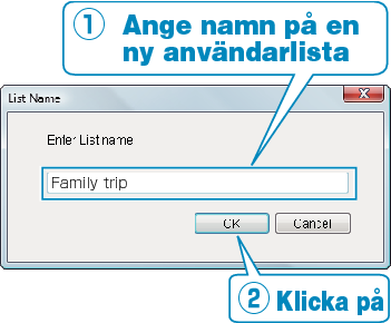 Adding user list