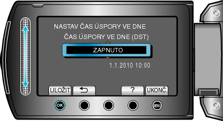 Setting daylight saving time