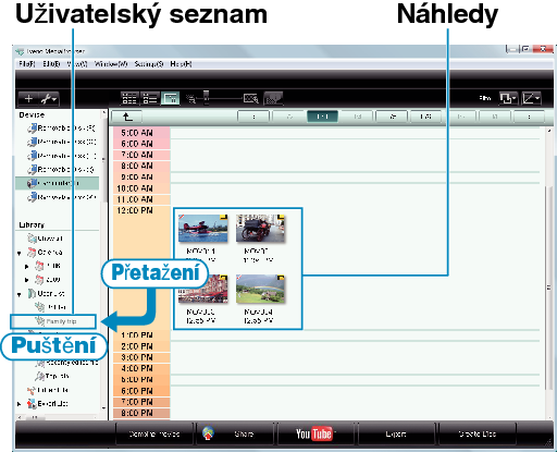 Drag and drop thumbnail