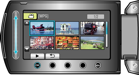 Selecting file for playback