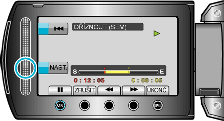 Selecting the end point for copying