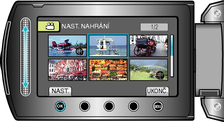 Selecting video for trimming