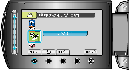 Confirming new event