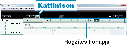 Calendar display