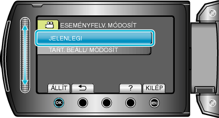 Selecting "CURRENT"